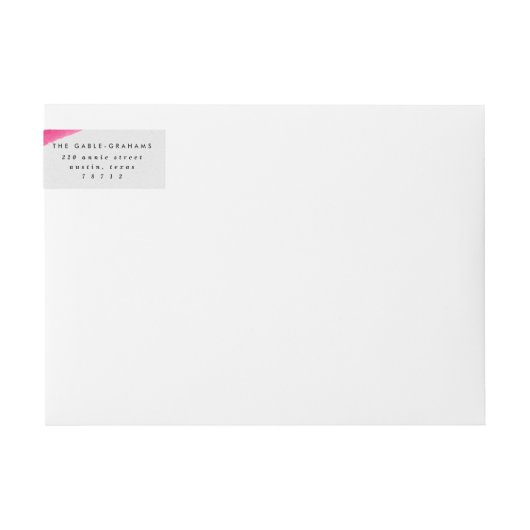 Hot Pink Wasserfarbe (Vorderseite)