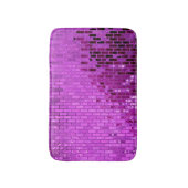 Hot Pink Watercolor Girly Themed Badematte (Vorderseite Vertikal)