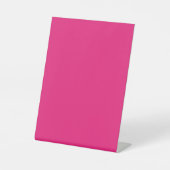 Hot Pink Wedding | Bold Solid Color Invite Sockelschild (Vorderseite)