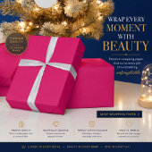 Hot Pink Wedding | Fett Farbe einladen Geschenkpapier