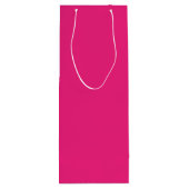 Hot Pink Wedding | Fett Farbe einladen Geschenktüte Für Weinflaschen (Rückseite)