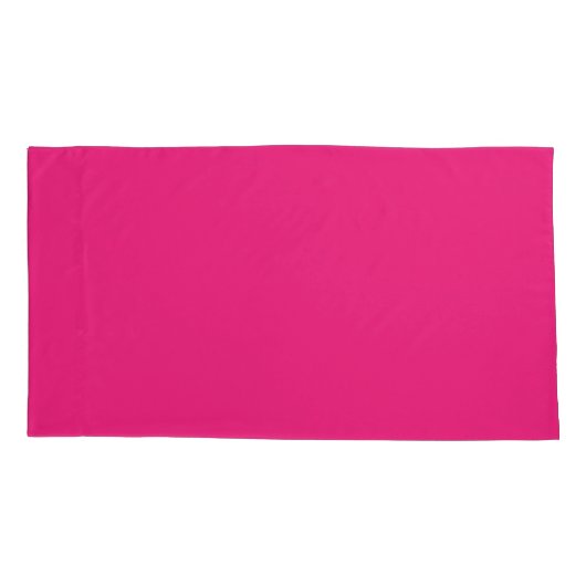 Hot Pink Wedding | Fett Farbe einladen Kissenbezug (Rückseite)