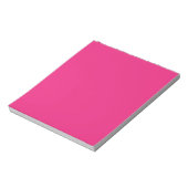 Hot Pink Wedding | Fett Farbe einladen Notizblock (Rotiert)