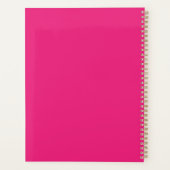 Hot Pink Wedding | Fett Farbe einladen Planer (Rückseite)