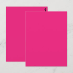 Hot Pink Wedding   Fett Farbe einladen Postkarte