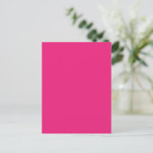 Hot Pink Wedding | Fett Farbe einladen Postkarte (Stehend Vorderseite)