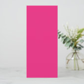 Hot Pink Wedding | Fett Farbe einladen Programm (Stehend Vorderseite)
