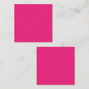 Hot Pink Wedding Fett Farbe einladen Quadratische Visitenkarte