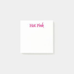 Hot Pink, weiße Notizblöcke Post-it Klebezettel