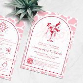 Hot Pink Western Junggeselinnen-Abschied Einladung