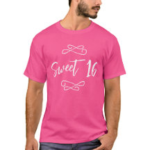 Hot Pink White Chic Doodle Modernes Script Sweet 1
