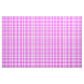 Hot Pink & White Gingham Blockmuster Stoff (Yard (91,4 cm))