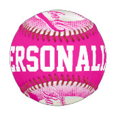 Hot Pink | White Retro Baseball Sports (Vorderseite)