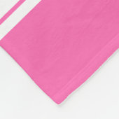 Hot Pink White Sports Jersey Fleecedecke (Ecke)