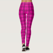Hot Pink Wild Design Leggings (Rückseite)
