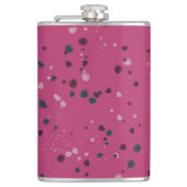 Hot Pink With Confetti Flachmann (Vorderseite)