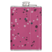 Hot Pink With Confetti Flachmann (Rückseite)