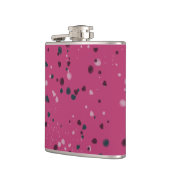 Hot Pink With Confetti Flachmann (Links)