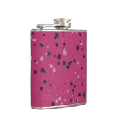 Hot Pink With Confetti Flachmann (Rechts)