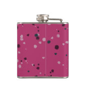 Hot Pink With Confetti Flachmann (Rückseite)