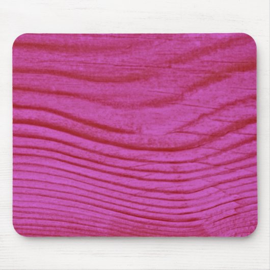 Hot Pink Wood Grain Mousepad (Vorne)