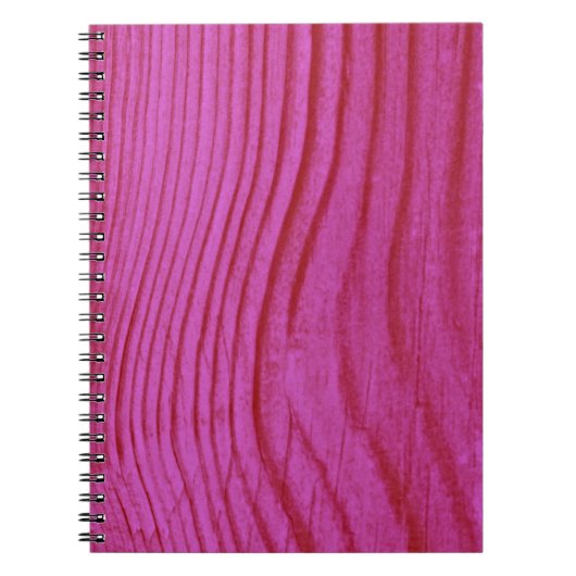 Hot Pink Wood Notizblock (Vorderseite)