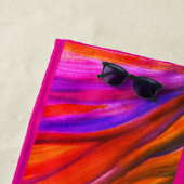 Hot Pink Wüste Inspiration Strandtuch (Beispiel)