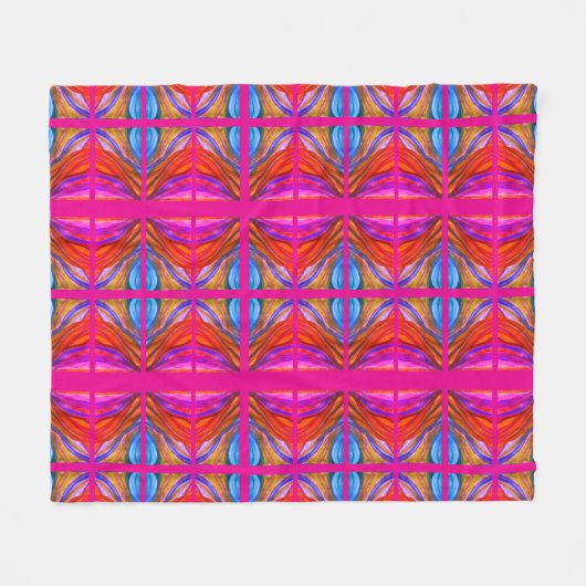 Hot Pink Wüste Inspirationen Fleece Decke (Vorderseite (Horizontal))