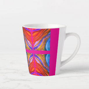 Hot Pink Wüste Inspirationen Latte Tasse