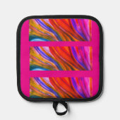 Hot-Pink-Wüste Inspirationsquelle Topflappen (Vorderseite)