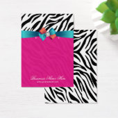 Hot Pink Zebra Print Earring Display Cards (Schreibtisch)