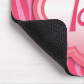 Hot Pink Zebra Print Monogram A Mousepad (Ecke)