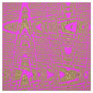 Hot Pink Zigzag Leopard Druckmuster Stoff