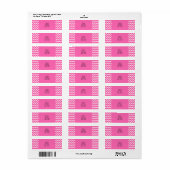 Hot Pink Zigzag Muster (Vorne)