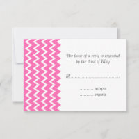 Hot Pink Zigzag Muster