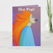 Hot Pop Dankeskarte (Vorderseite)