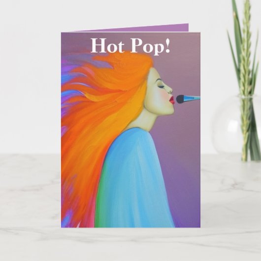Hot Pop Dankeskarte (Vorderseite)
