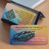 Hot Popping Mobile Auto Car im Detail QR-Code URL Visitenkarte