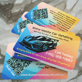 Hot Popping Mobile Auto Car im Detail QR-Code URL Visitenkarte