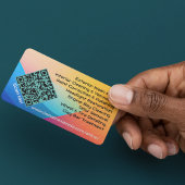 Hot Popping Mobile Auto Car im Detail QR-Code URL Visitenkarte