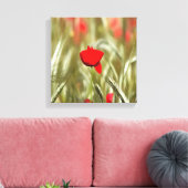Hot Poppy Acrylmalerei Leinwanddruck (Insitu (Wohnzimmer))