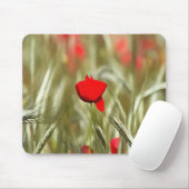 Hot Poppy Acrylmalerei Mousepad (Mit Mouse)
