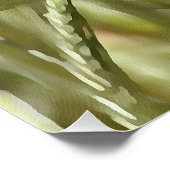 Hot Poppy Acrylmalerei Poster (Ecke)