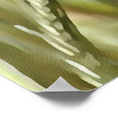 Hot Poppy Acrylmalerei Poster (Ecke)