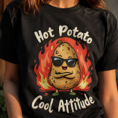 Hot Potato, Coole Lage Funny Black T-Shirt