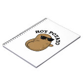 Hot Potato Funny Veggie Pub Notizblock (Linke Seite)
