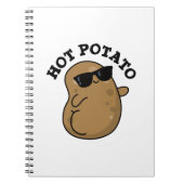 Hot Potato Funny Veggie Pub Notizblock (Vorderseite)