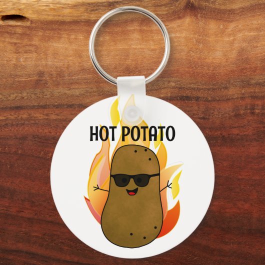Hot Potato Personalisiert Schlüsselanhänger (Rückseite)