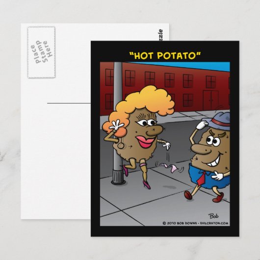"Hot Potato" Postkarte (Vorne/Hinten)