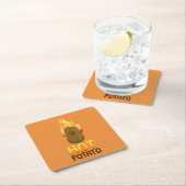 Hot Potato Rechteckiger Pappuntersetzer (Vor Ort)